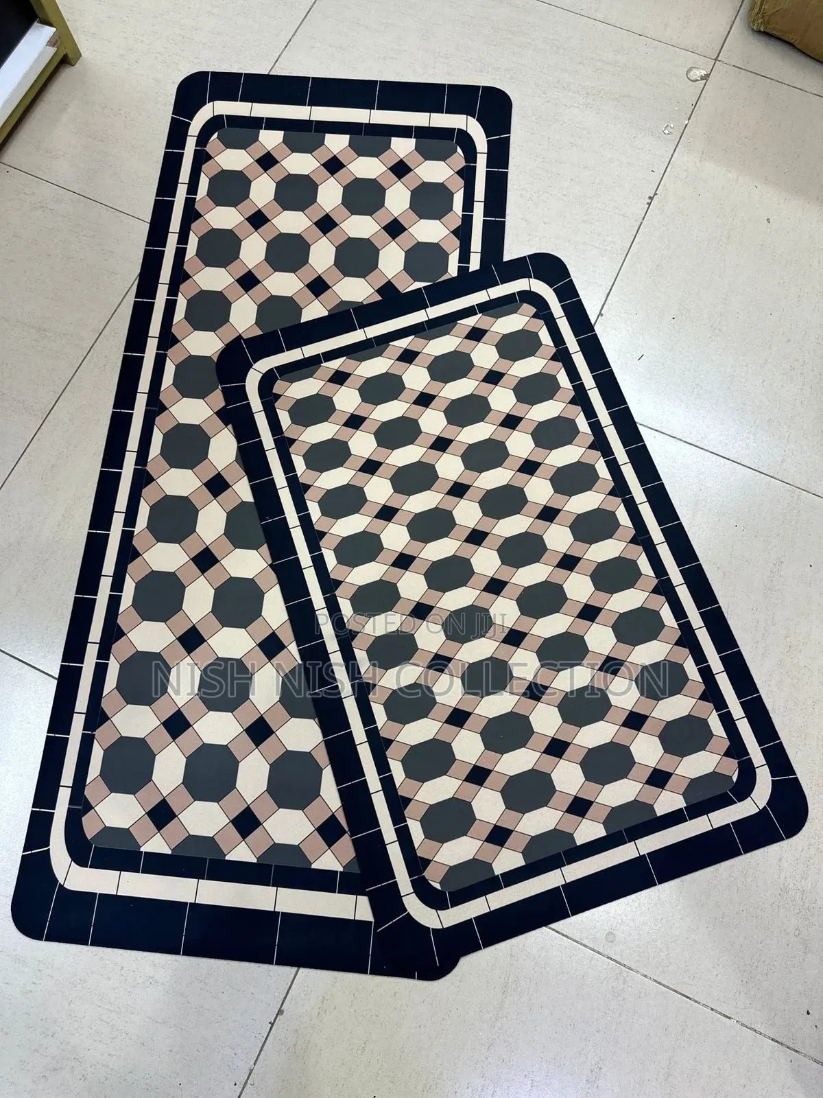 2 Pc Set Rubber ( Diatom) Kitchen Mats