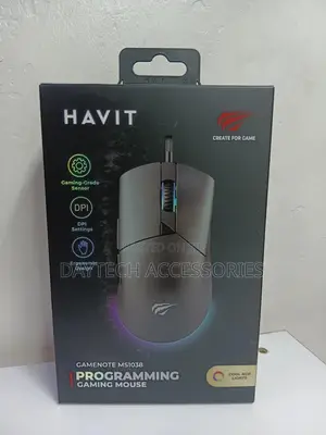 Havit Ms1038 Programmable RGB Backlit Gaming Mouse - Black