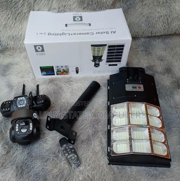 Solar Powered Outdoor 4g CCTV Camera With Led 180w Light Motion - main view