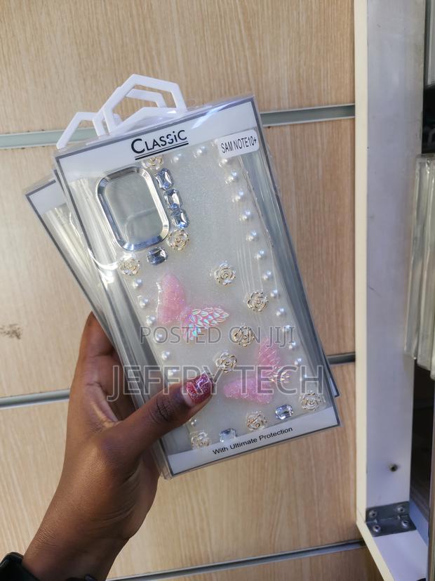 Bonitec Samsung Galaxy Note 10 Plus Glitter Sparkle Bling Clear Case - thumbnail 3