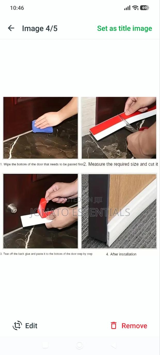 Door Bottom Sealing Strip - thumbnail 2