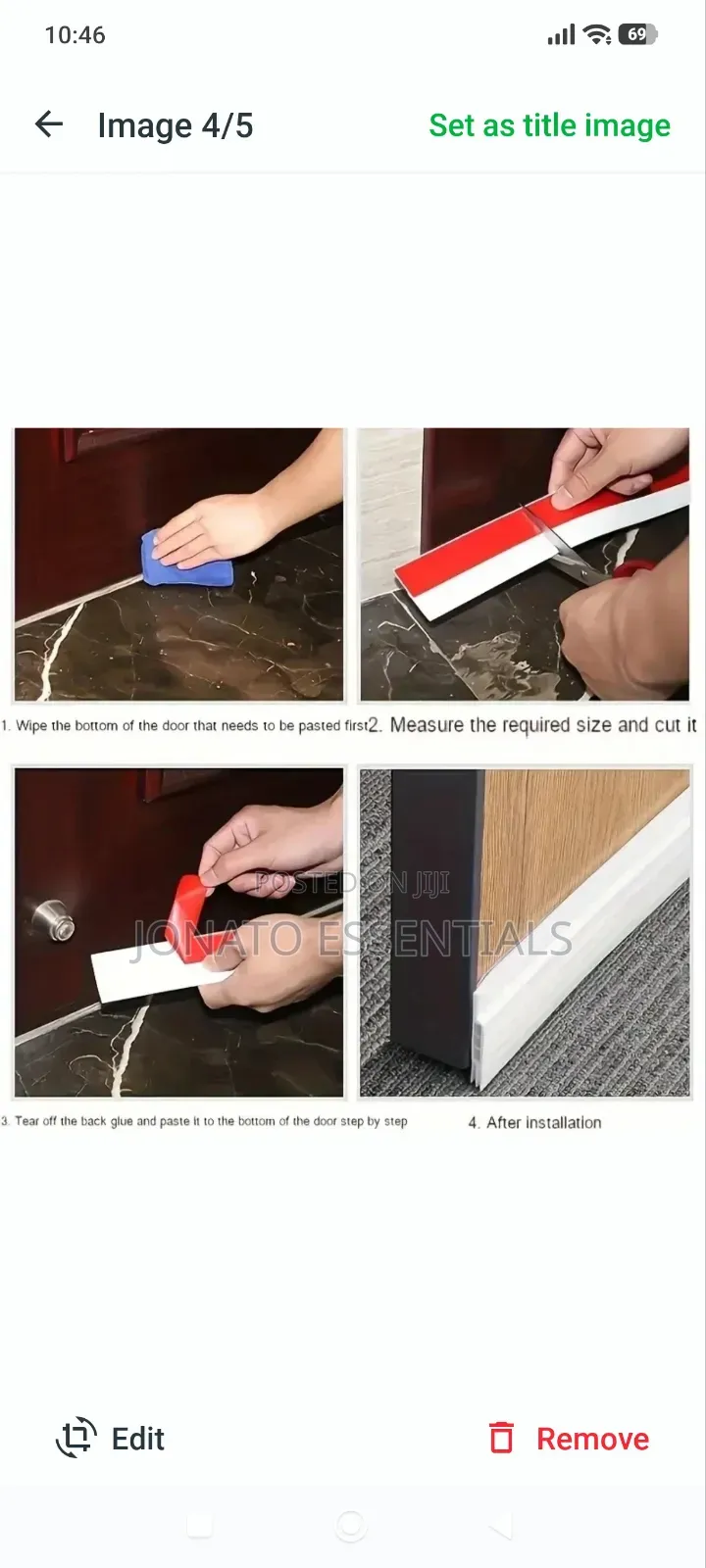 Door Bottom Sealing Strip