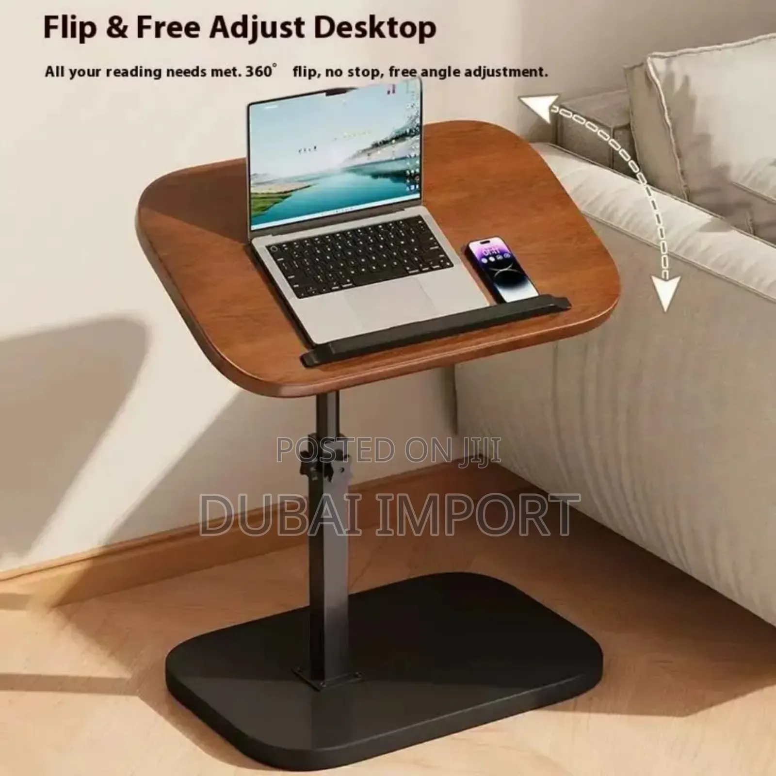 Adjustable/Movable Solid Wooden Laptop/Coffee Table