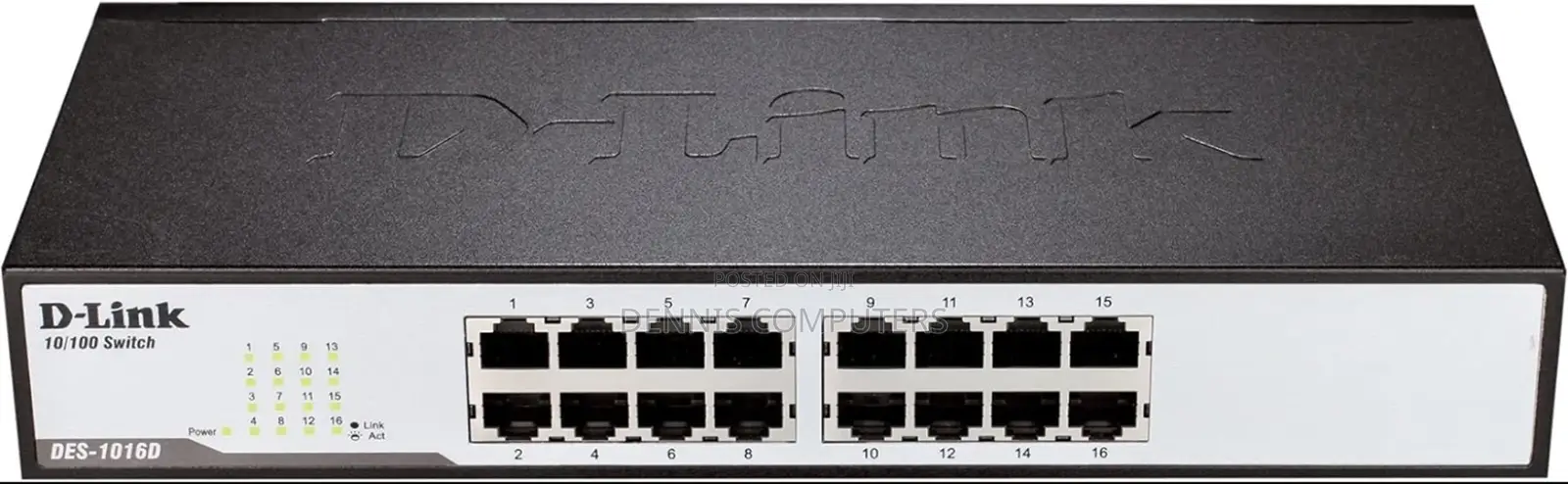 Dlink 10/100m 16-Port Fast Ethernet Unmanaged Desktop Switch Des-1016
