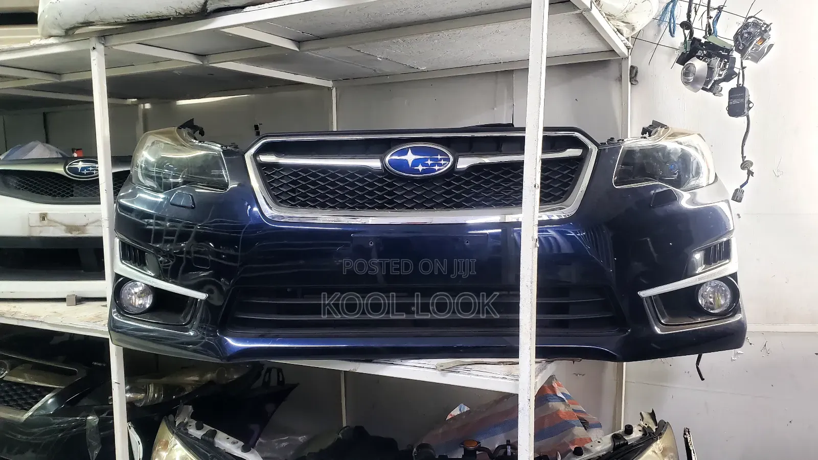 Subaru Impreza Gp7 Nosecut With Aftermarket Headlights and Led Strip
