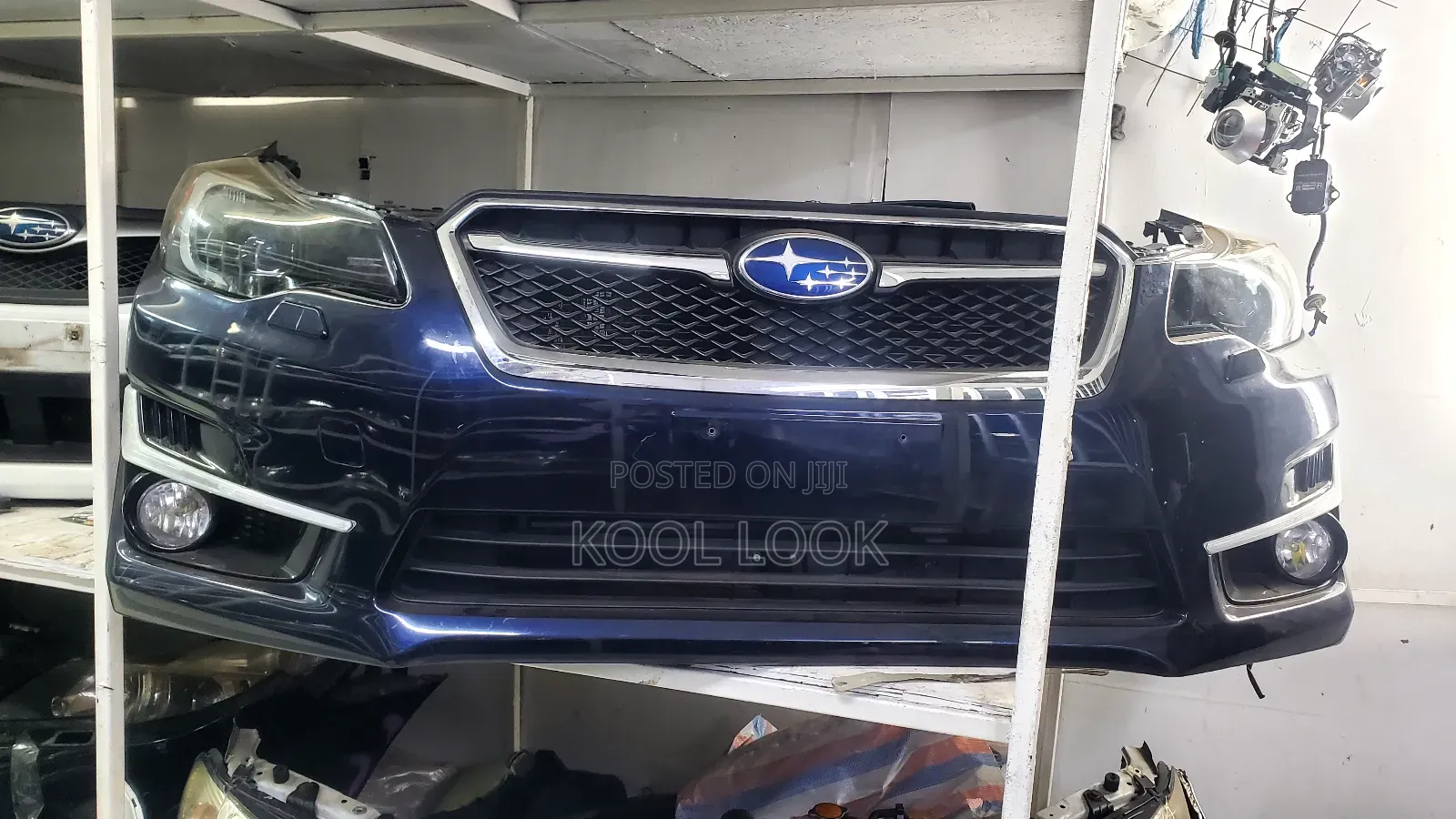 Subaru Impreza Gp7 Nosecut With Aftermarket Headlights and Led Strip