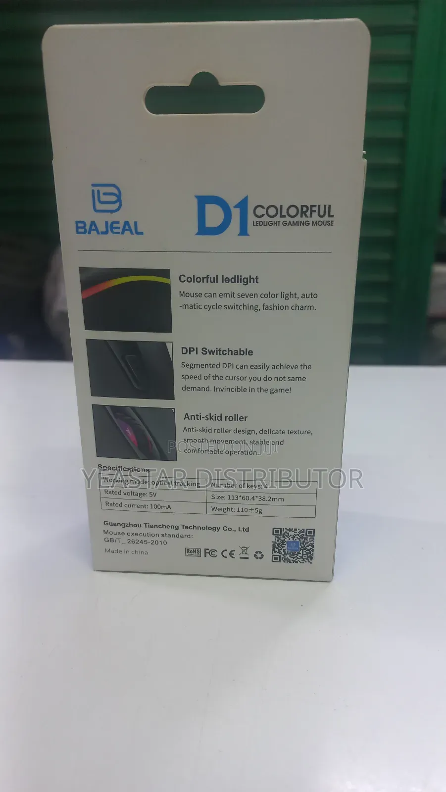 Bajeal D1 Colorful Ledlights Gaming Mouse