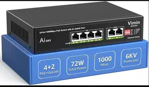 D-Link 250m 6-Port 1000mbps Switch With 4 Poe Ports and 2 Uplink Ports