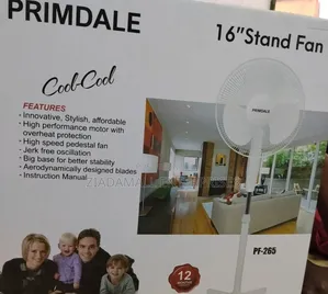 Primdale 16 Inches Standing Fan – Powerful Cooling With Adjustable