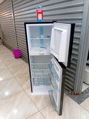 Ecomax 138l Black Double Door Fridge