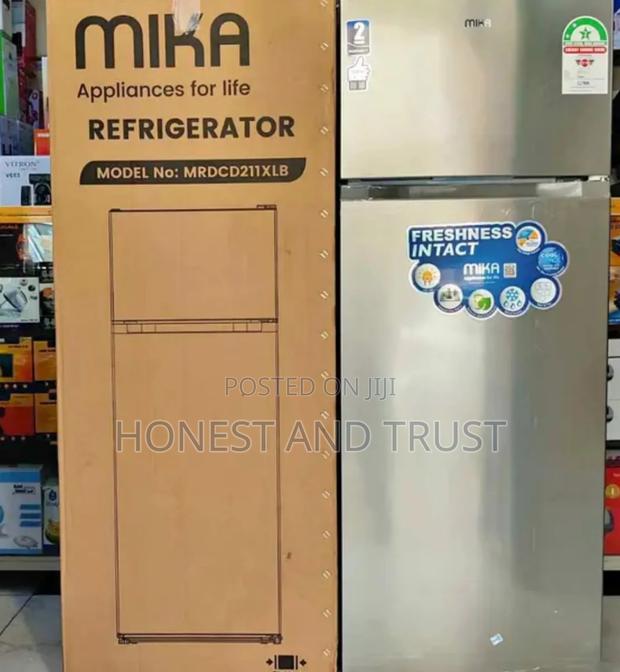 Mika Double Door 211 Litres Mrdcd211xlb Fridge