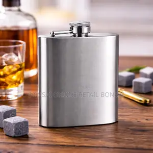 6oz Stainless Steel Hip Flask Leakproof Pocket Flask for Whiskey