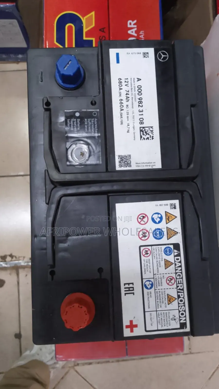Mercedes Benz Oem Din 74 Car Battery