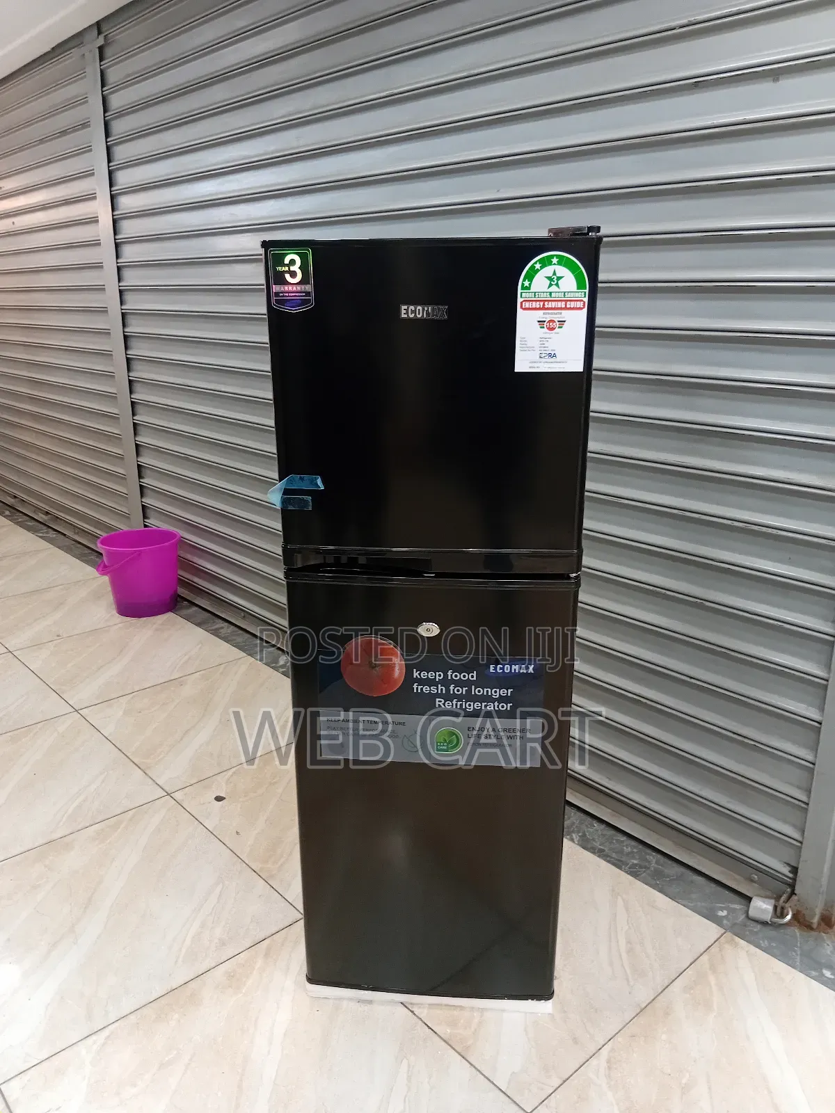 138litres Doubledoor Fridge-Ecomax