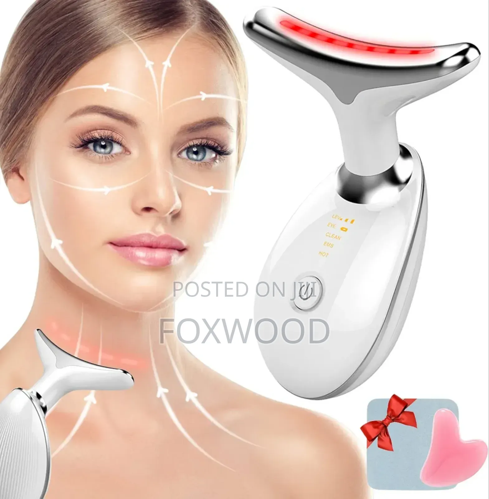 Anti Wrinkles Face Neck Massager, 4-in-1