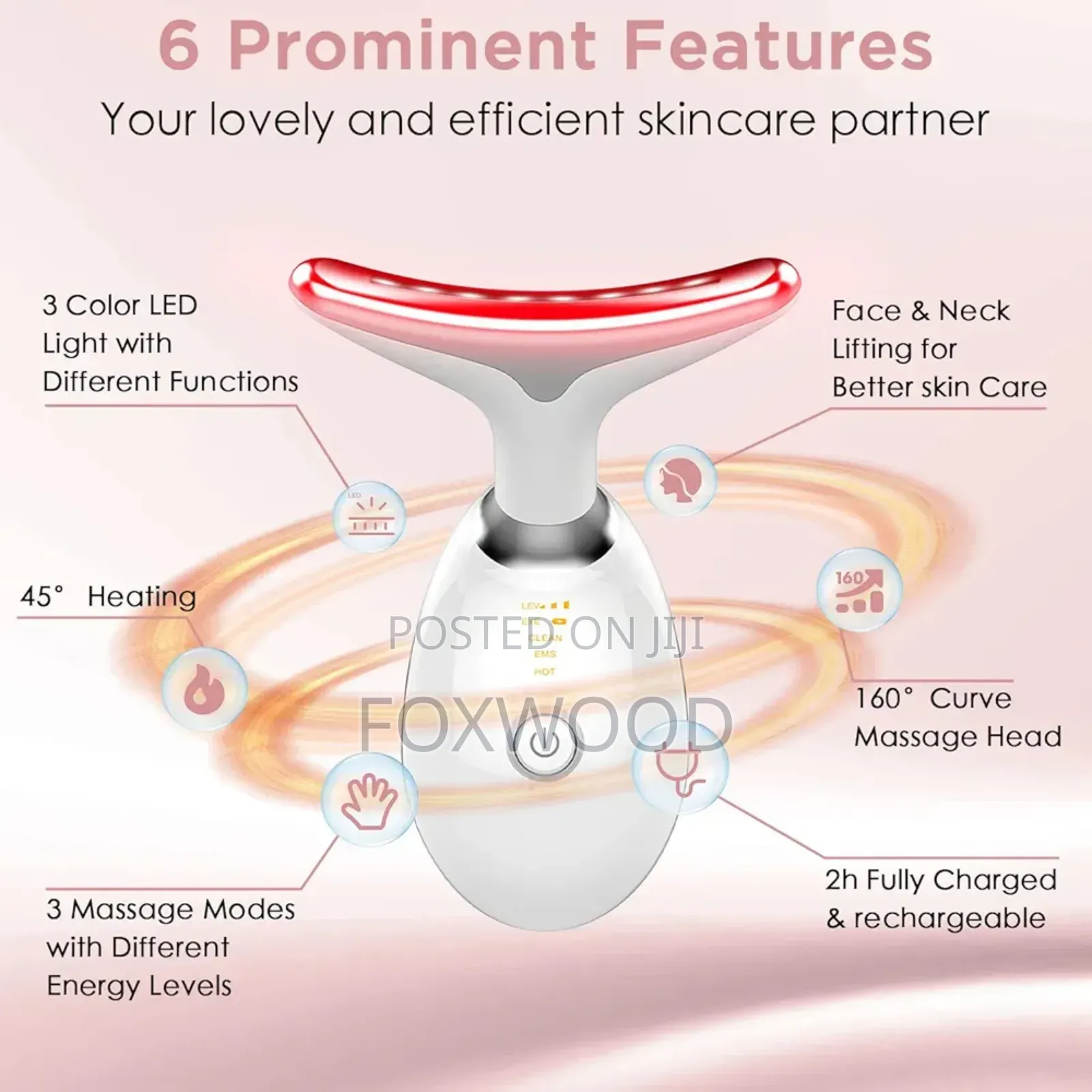 Anti Wrinkles Face Neck Massager, 4-in-1