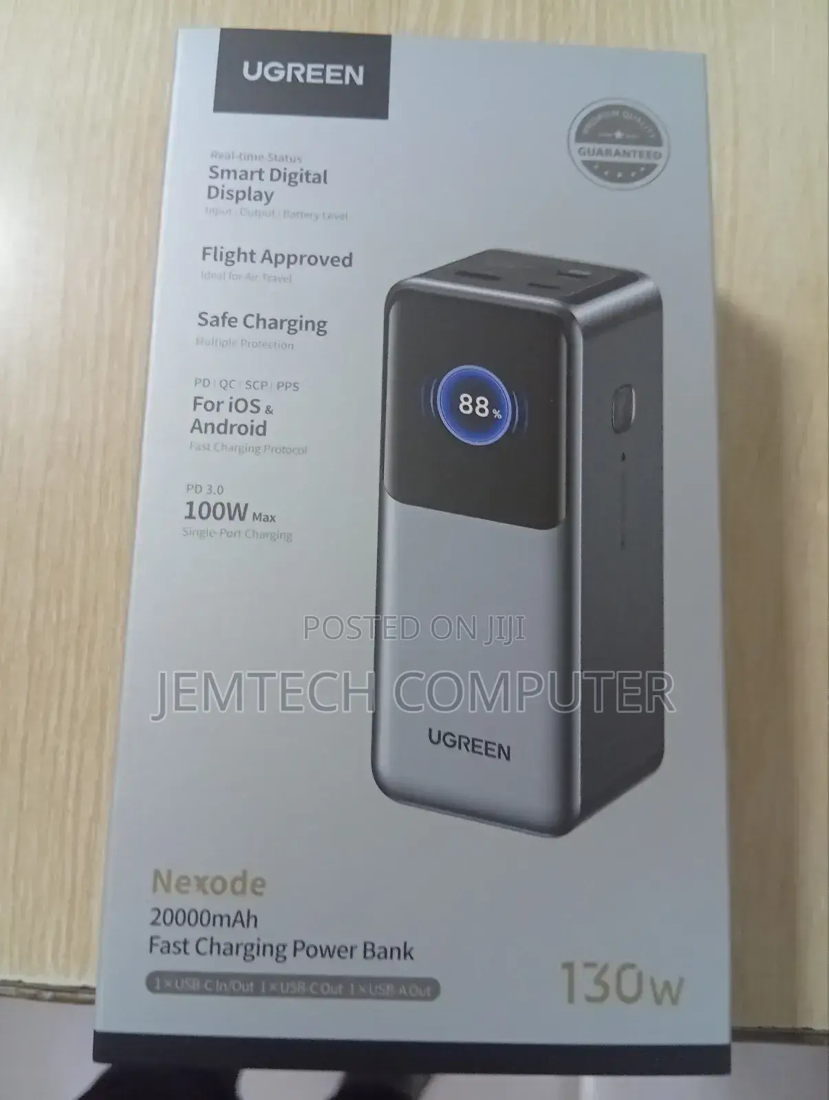 Ugreen 20000mah 130w Fast Charging Power Bank - Pb721