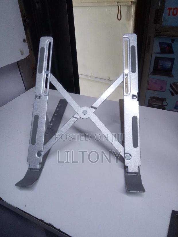 Flexible Metallic Laptop Stand Clear - main view