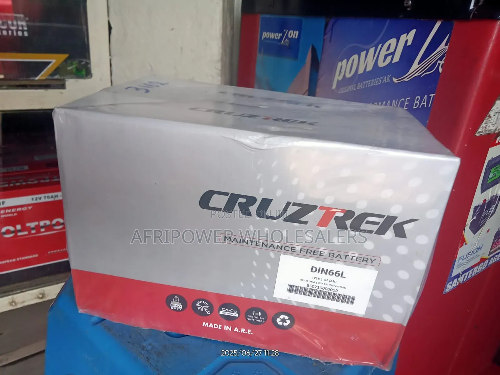 Cruztrek Din 66 Car Battery Maintenance Free