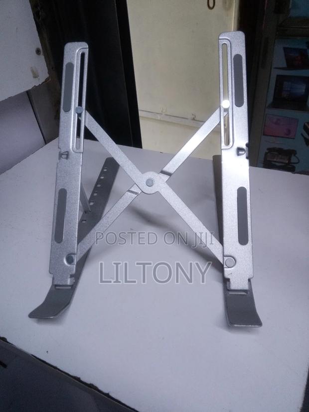 Flexible Metallic Laptop Stand Clear - thumbnail 2