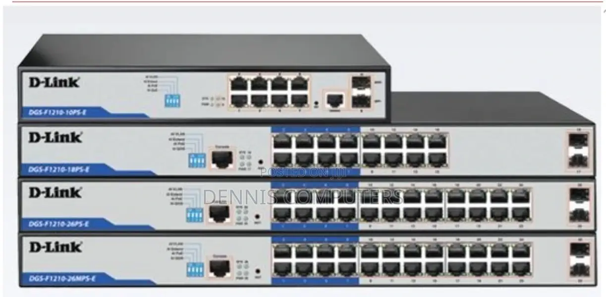 D-Link DGS-F1210-18ps-E 16-Port Gigabit Long Range 250m Poe+ Smart Swi