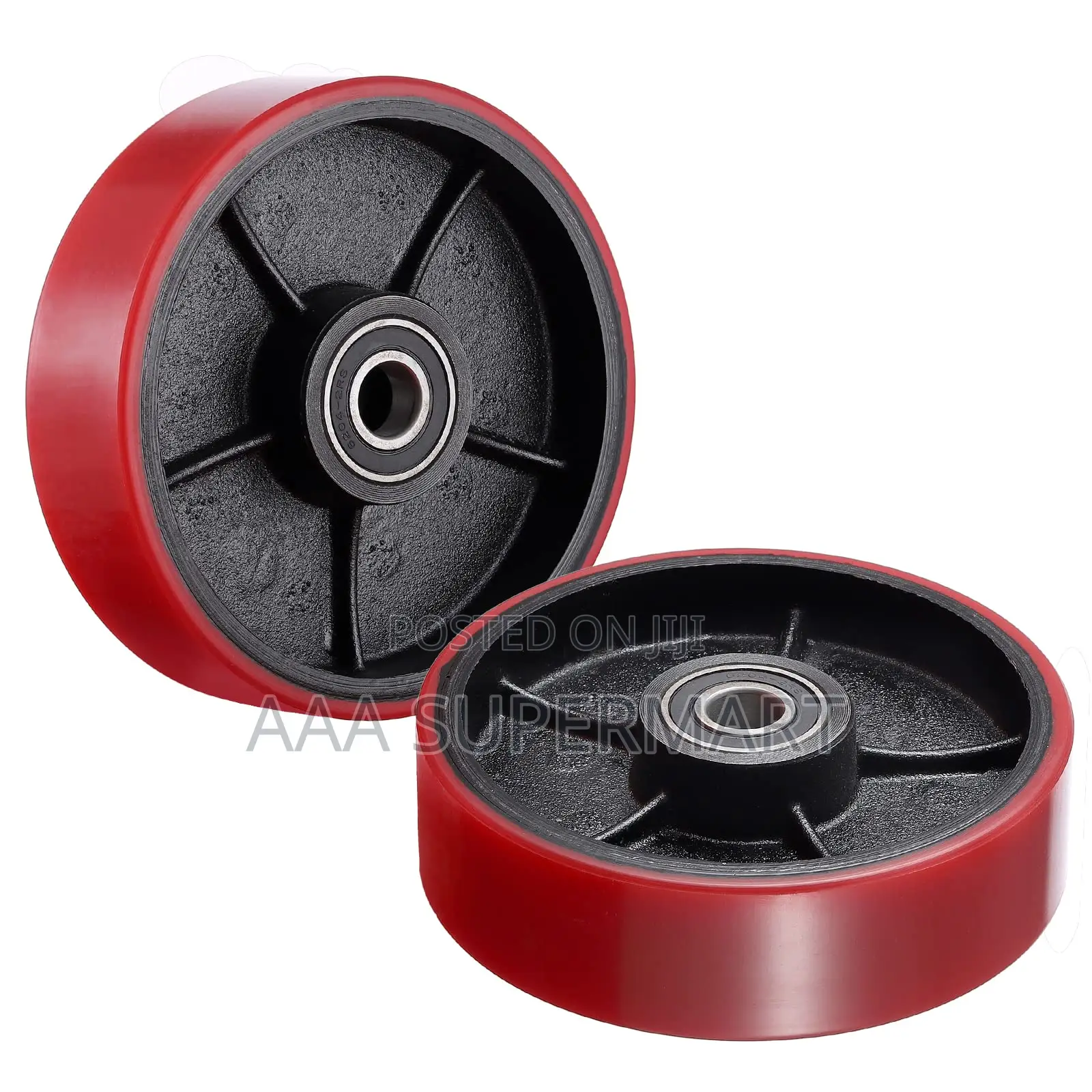 Pallet Truck Wheels Pu With 80x70 - 6204 Bearing - Front
