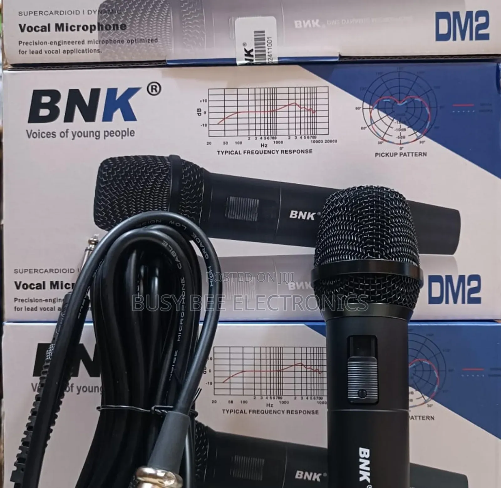 BNK Single Wired Mic Dm 2 BNK Dm2 Dynamic Microphone