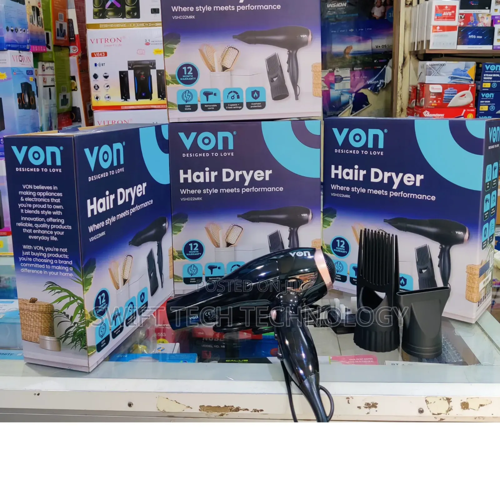 Blow Dryer Von Commercial Hair Dryer 2200 Watts