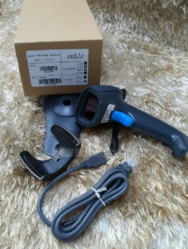 High Speed Usb Wired Laser Handheld Barcode Scanner With Stand for Pos