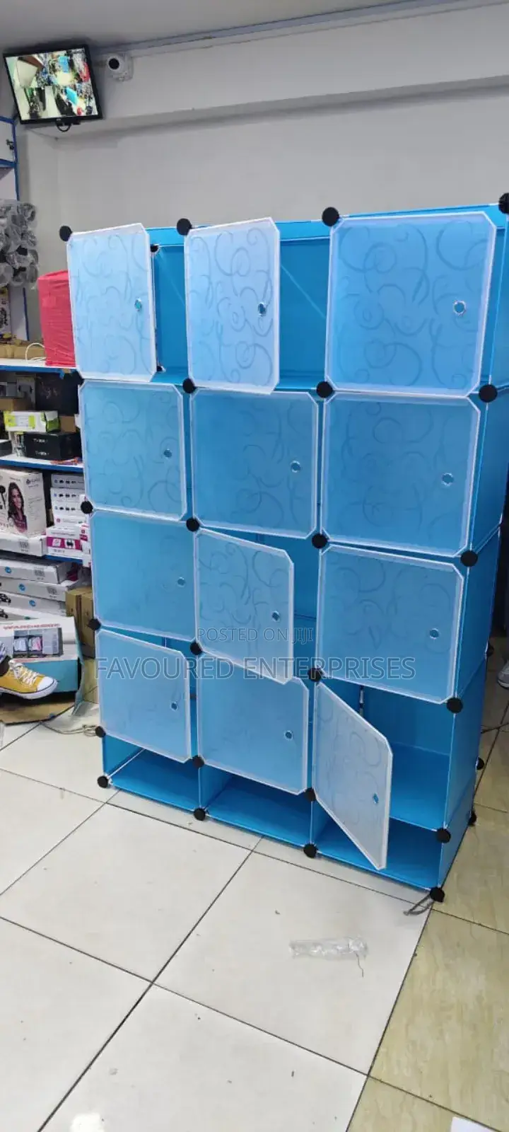 Tc Portable 3 Column Plastic Wardrobe