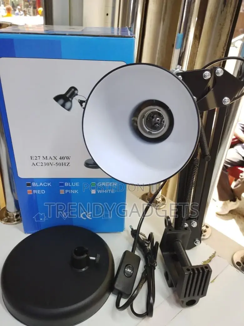Metal Study Lamp E27 Reading Desk Light 40w