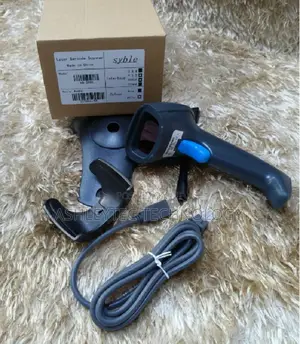 Usb Wired Laser Barcode Scanner With Stand Plug and Play High Speed