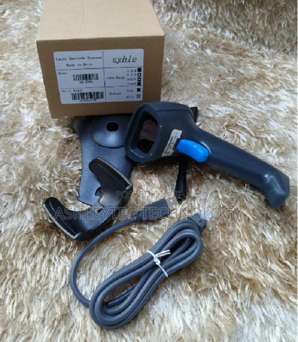 Usb Wired Laser Barcode Scanner With Stand Plug and Play High Speed - main view