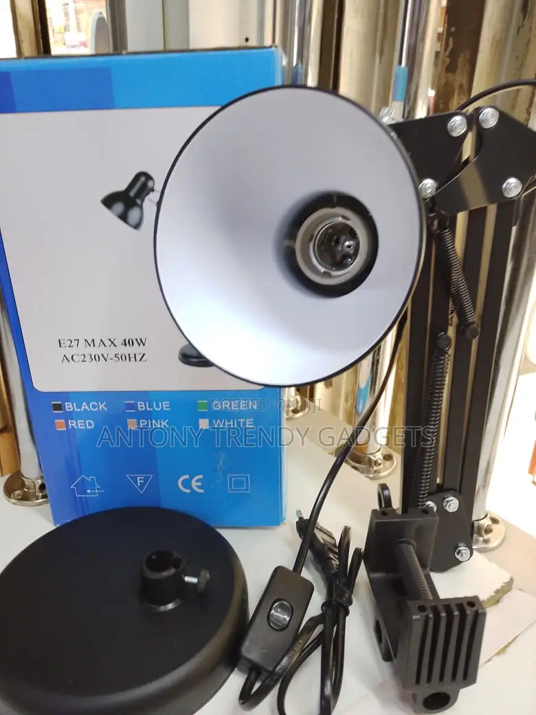 Adjustable Desk Lamp Swing Arm With Clamp & Base