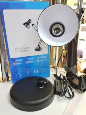 Flexible Swing Arm Table Lamp With Weighted Base