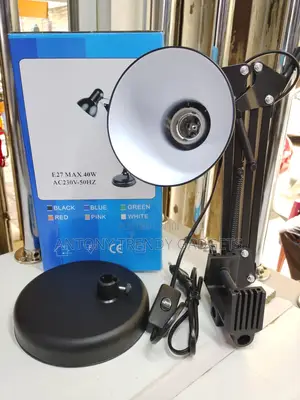 Classic Desk Lamp With Clamp Mount And Adjustable Arm