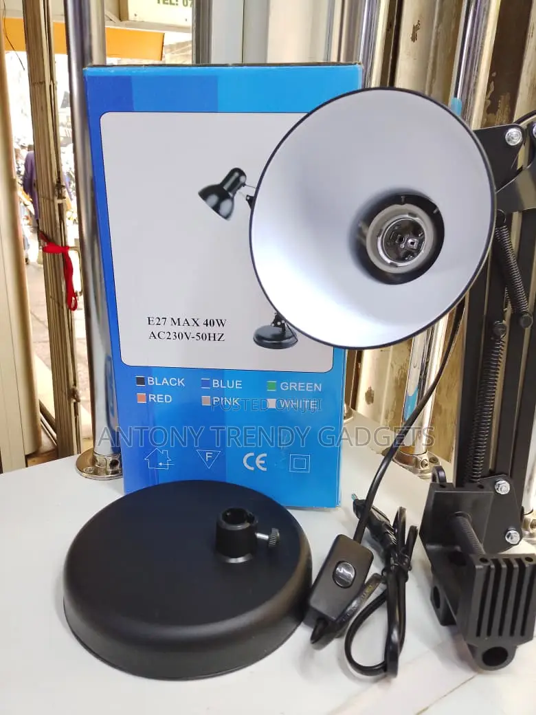 Reading/Study Lamp E27 40w Metal Swing Arm