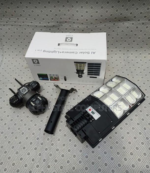 4g Solar Street Light With Built-in CCTV Camera Smart Outdoor Lighting