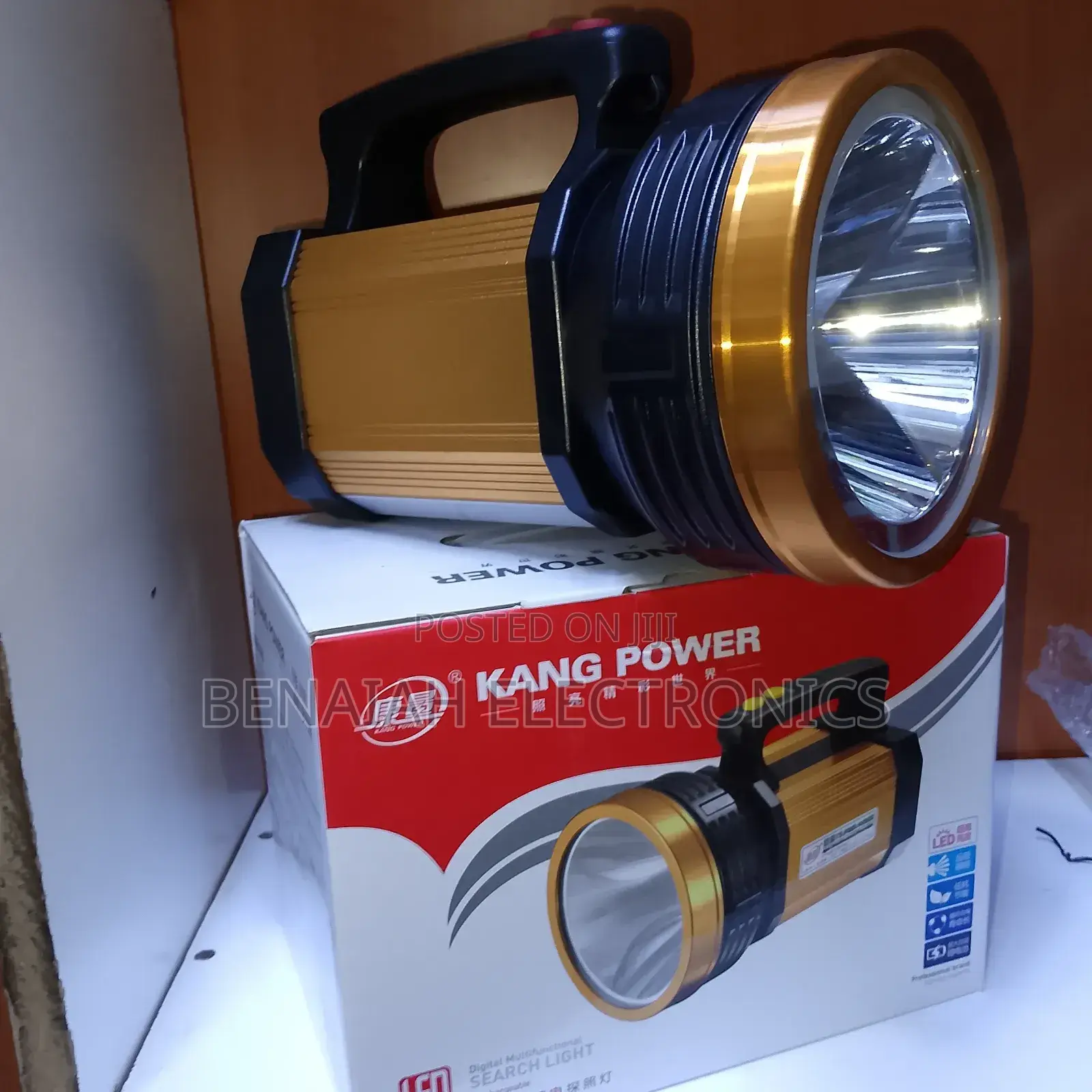 Rechargeable Torch 100 Watts, Metallic