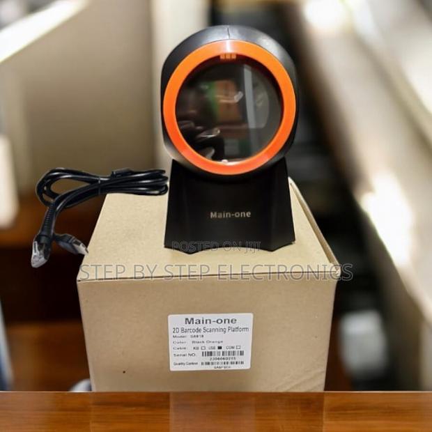 High Performance 1d 2d Desktop Round Laser Barcode Scanner