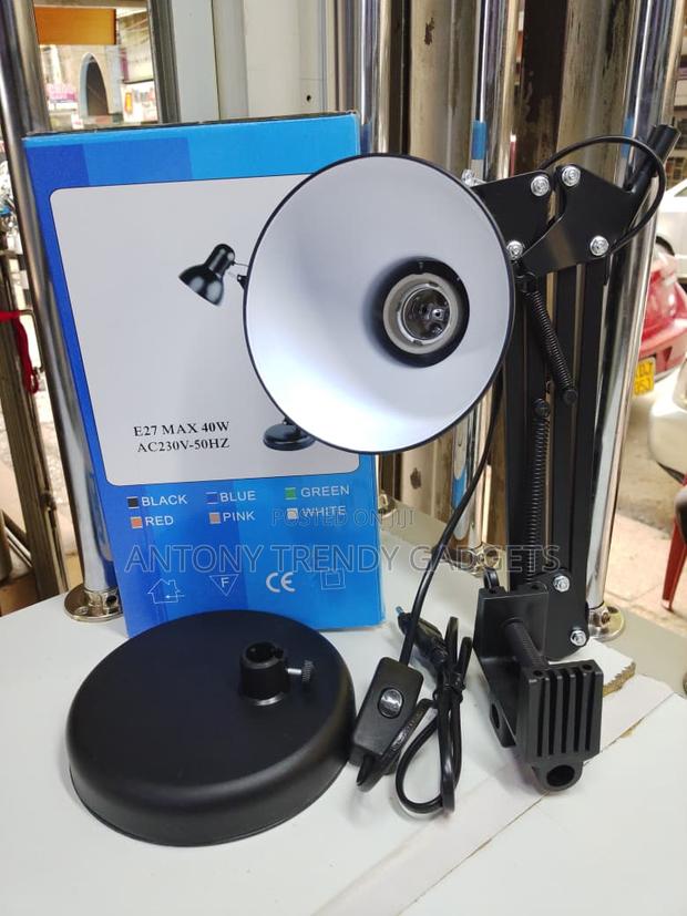 E27 Desk Lamp Adjustable Arm With Clamp & Base