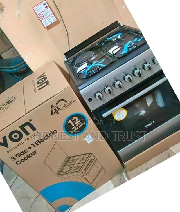 3gas+ 1 Electric Von Cooker 58 by 58