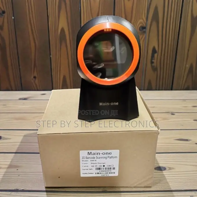 1 Year Warranty 1d 2d Desktop Laser Barcode Scanner Automatic Scanning