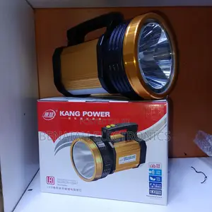 100 Watts Portable Search Light With Led Lamp, Metallic