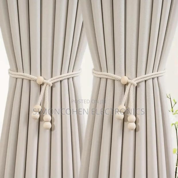 Wooden Beaded  Curtain Tiebacks