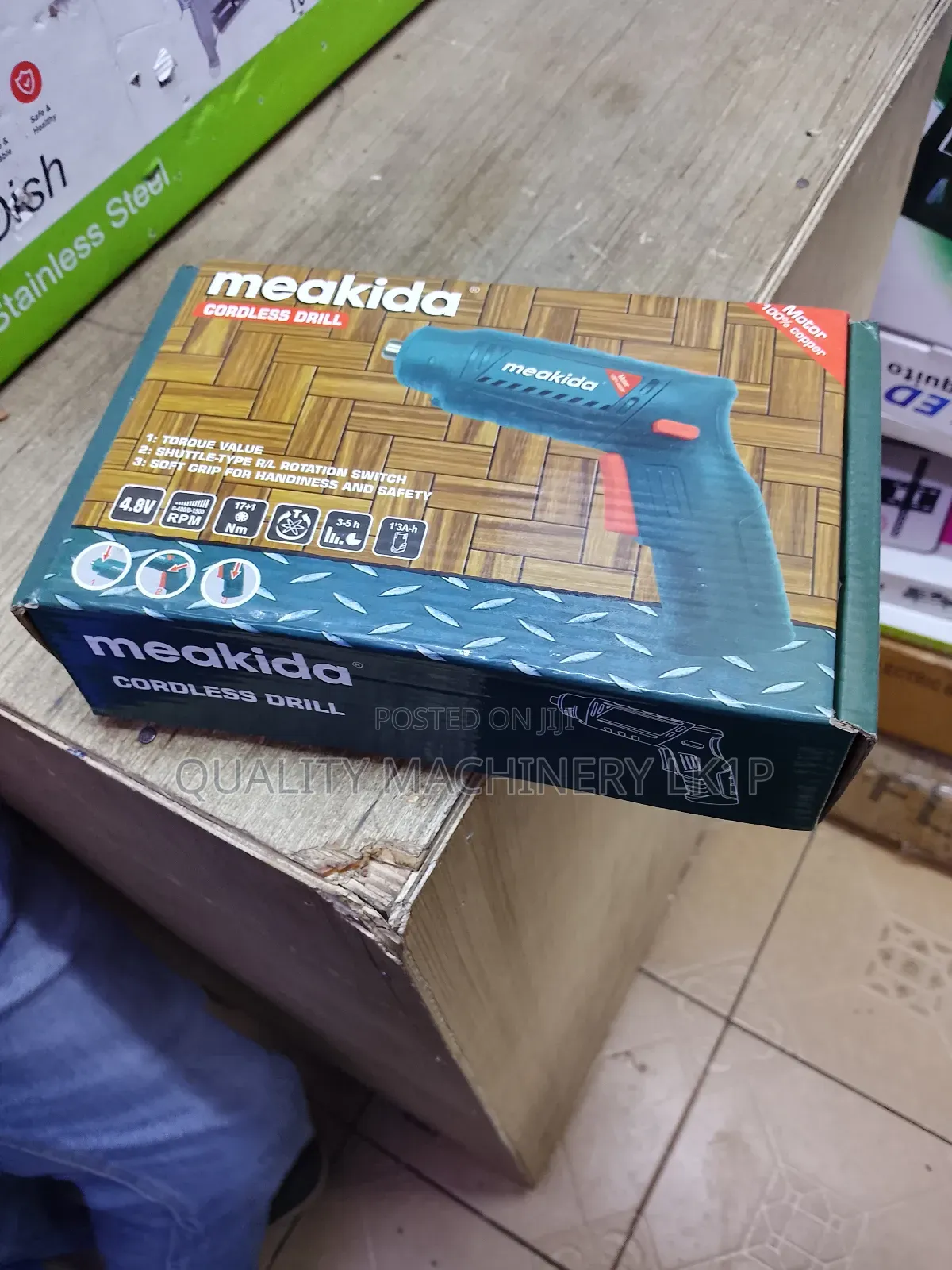 Powerful Meakida Cordless Screwdriver (Drill)