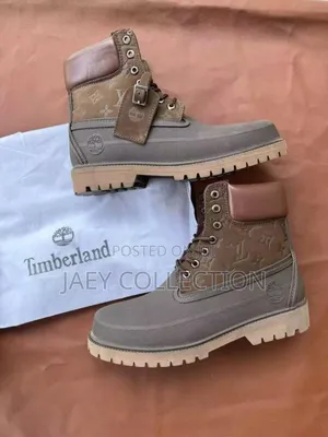 Timberland Style Boots With Supreme Inspired Design