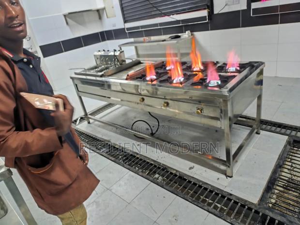 Combined Cooking Range With 6 Burner Cooker - main view