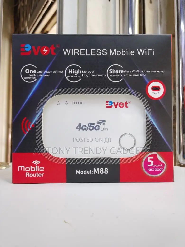 Bvot M88 5g Mobile Wifi Router Quick Boot & Type-c