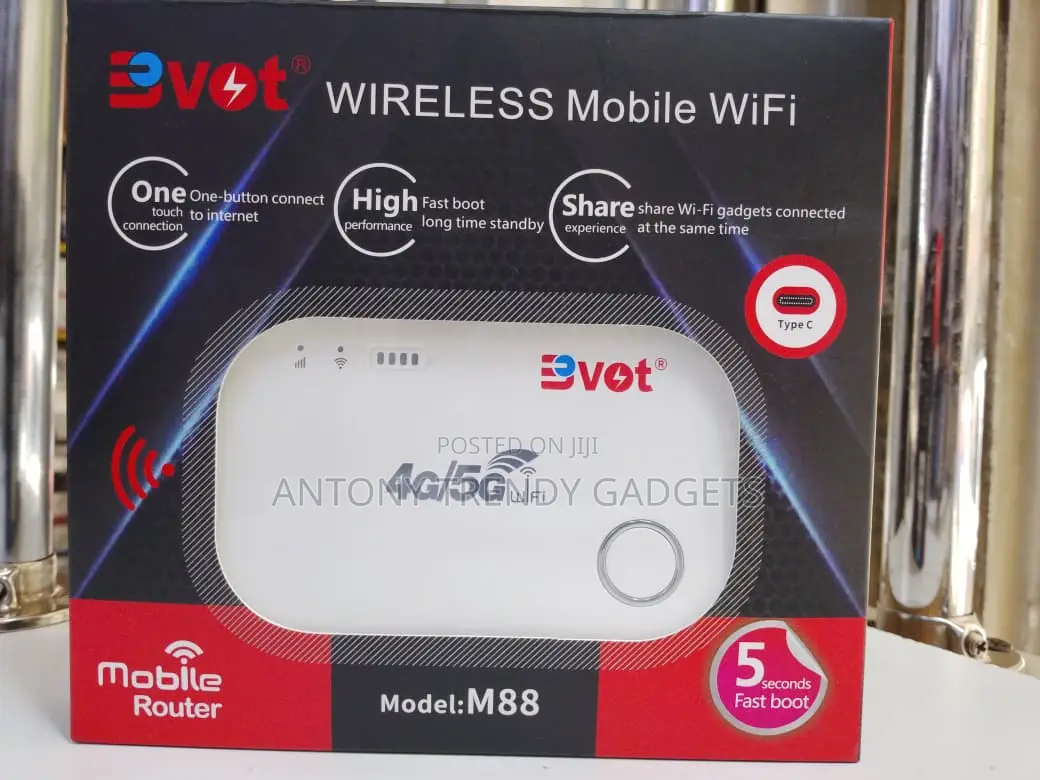 Bvot M88 5g Mobile Wifi Router Quick Boot & Type-c
